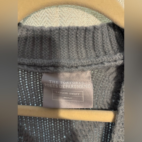NEW Taylor Swift Tortured Poets Department Cardigan | TTPD Cardigan TS AUTHENTIC - Picture 2 of 6